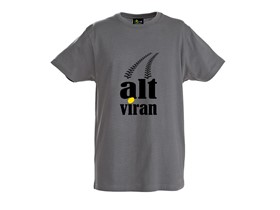 T-Shirt "alt viran" in gray